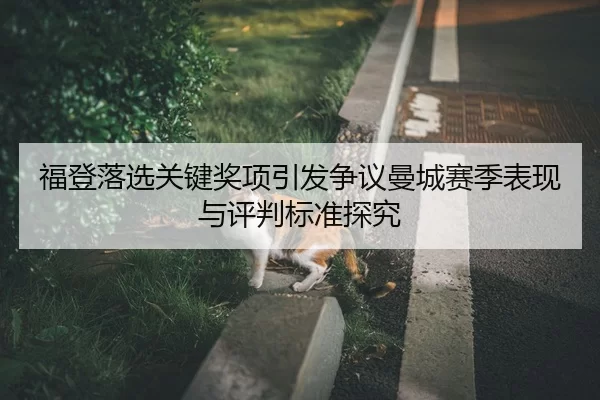 福登落选关键奖项引发争议曼城赛季表现与评判标准探究